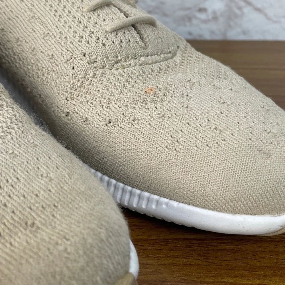 Cole Haan 2.Zero Grand Stitchlite Oxford Gold & Tan Sneakers Size 9